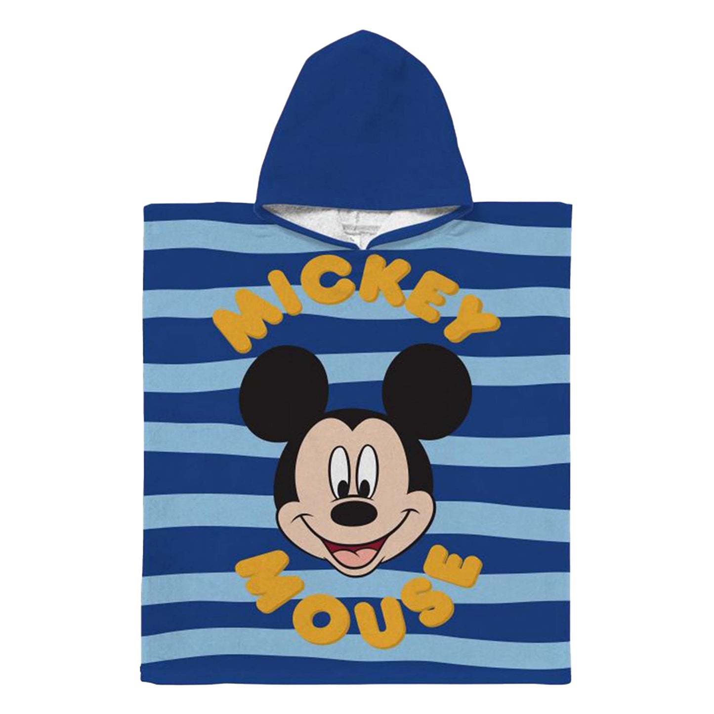Blue-Yellow - Front - Disney Childrens-Kids Mickey Mouse Hooded Towel