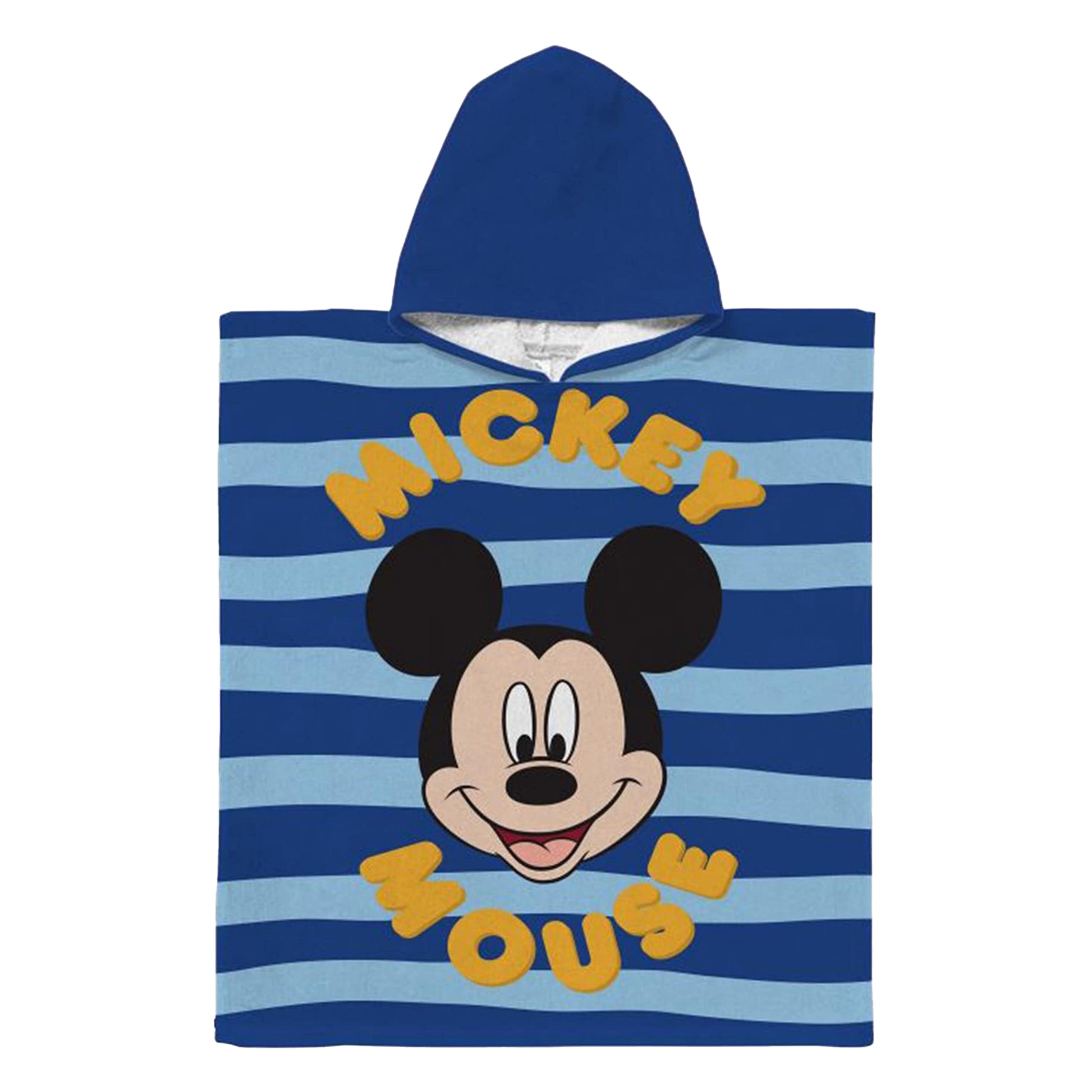 Blue-Yellow - Front - Disney Childrens-Kids Mickey Mouse Hooded Towel