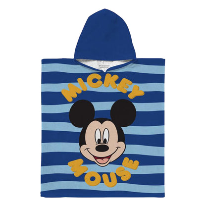 Blue-Yellow - Front - Disney Childrens-Kids Mickey Mouse Hooded Towel