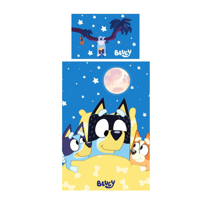 Multicoloured - Front - Bluey Reversible Duvet Cover Set
