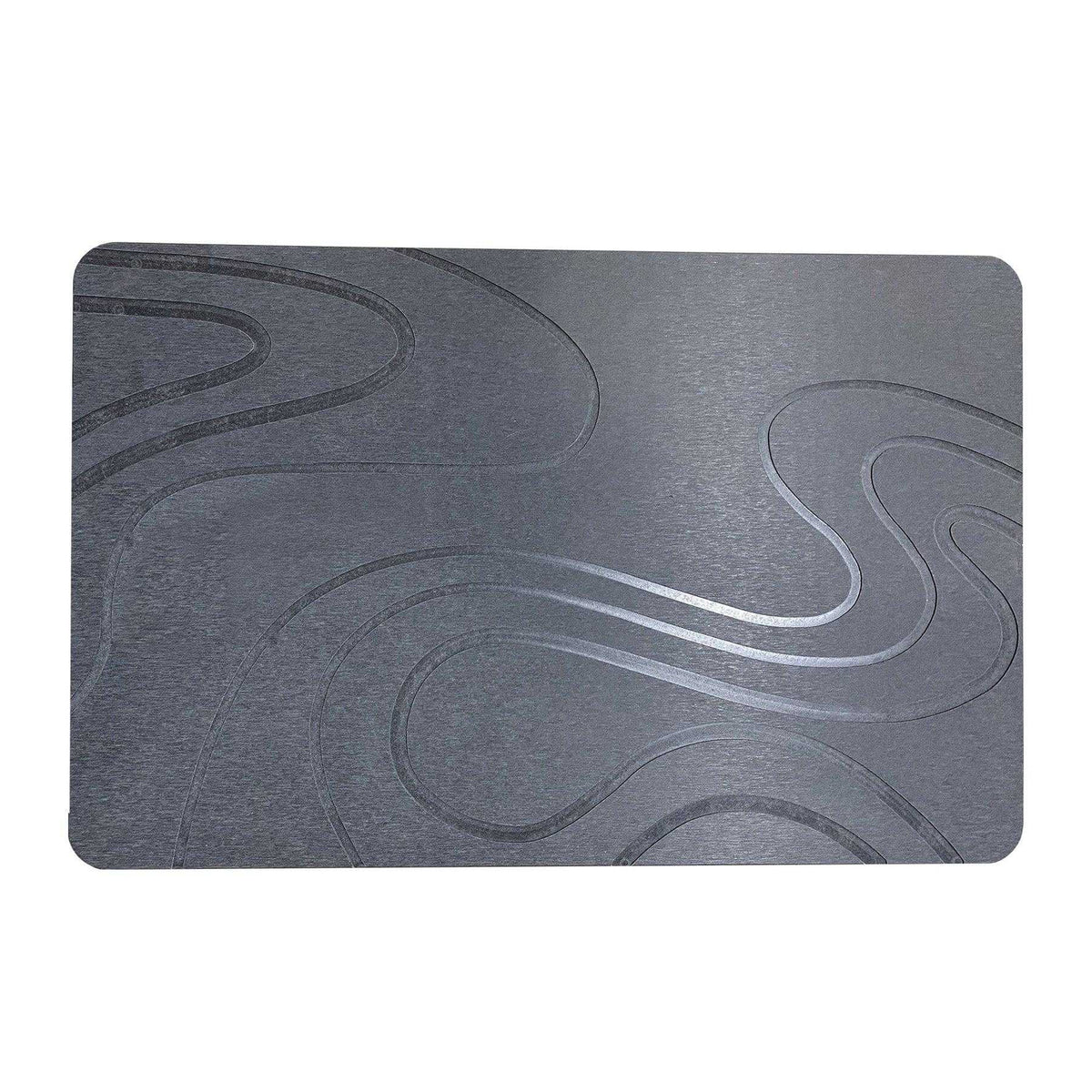 Grey - Front - K Collection Premium Bath Mat