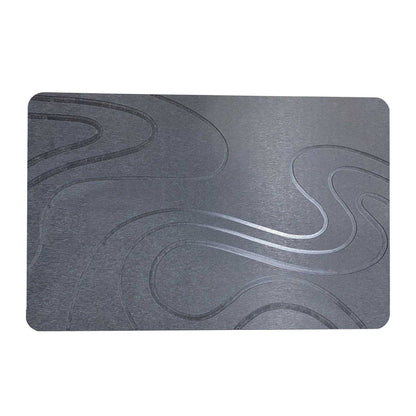Grey - Front - K Collection Premium Bath Mat