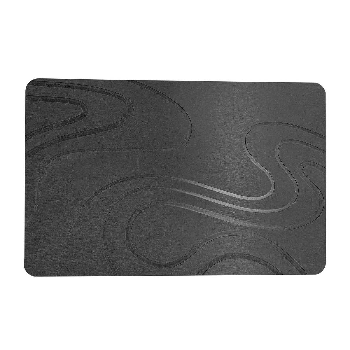 Dark Grey - Front - K Collection Premium Bath Mat