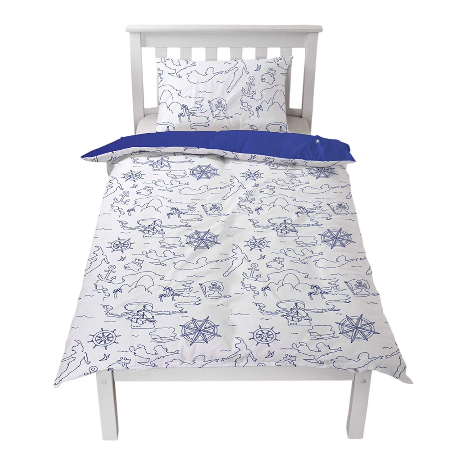 Blue-Black-White - Lifestyle - Peter Pan Reversible Duvet Set