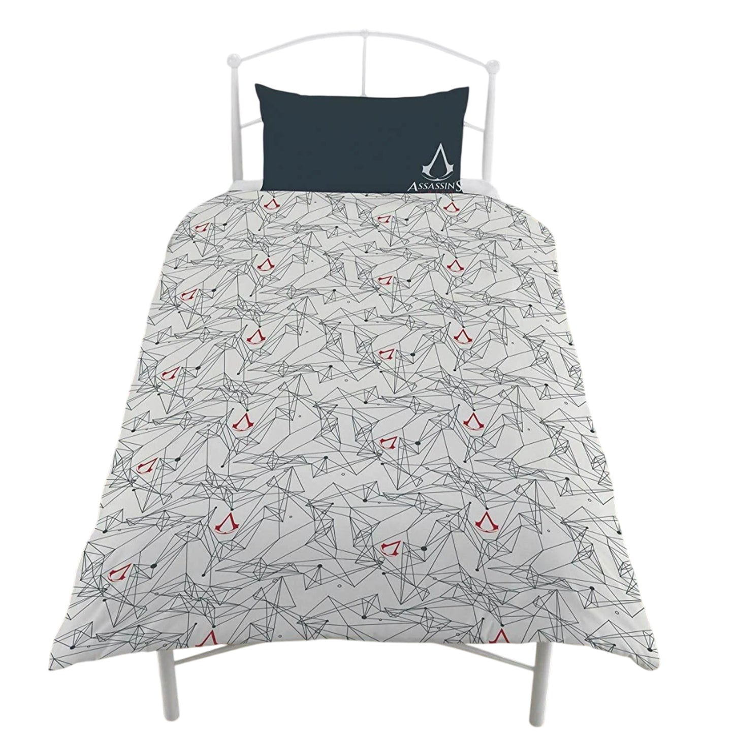 Black-Grey - Back - Assassins Creed Reversible Duvet Set