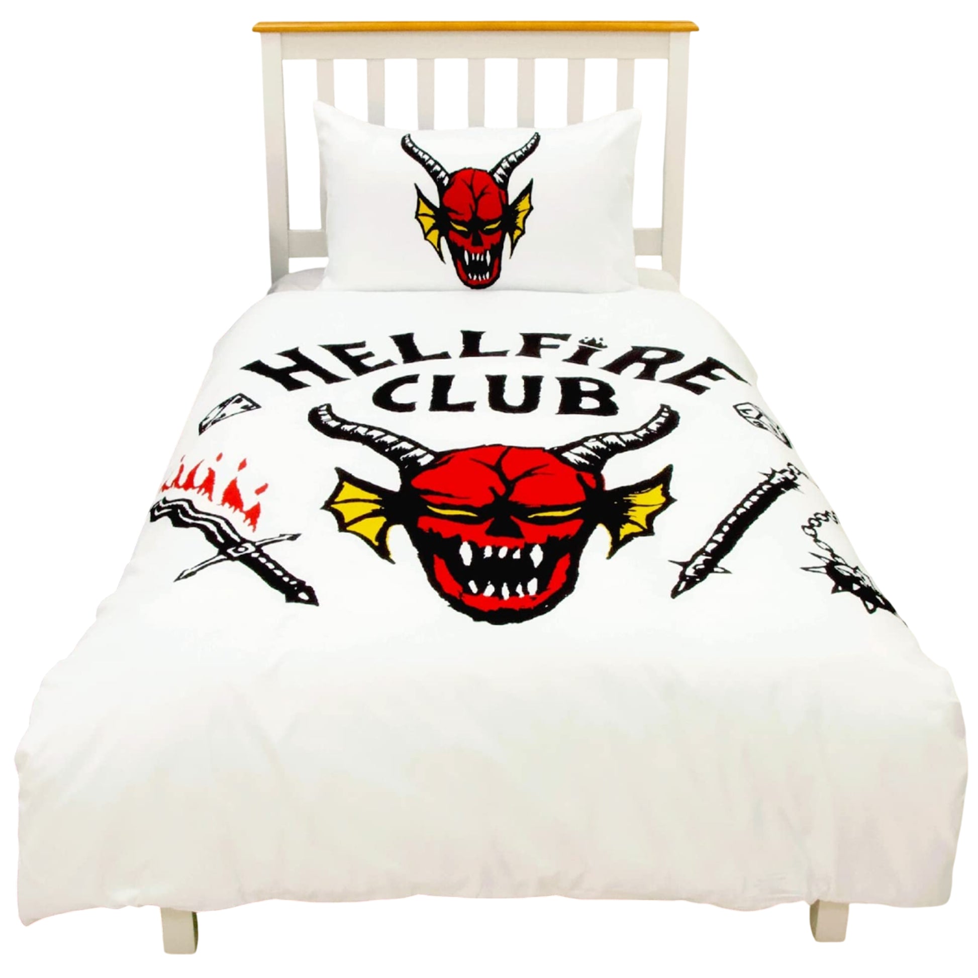 Multicoloured - Lifestyle - Stranger Things Hellfire Club Reversible Duvet Set