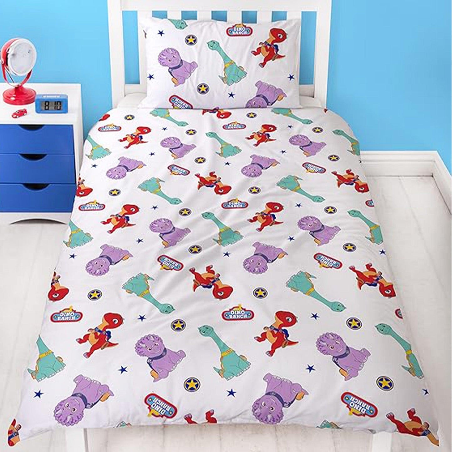 Multicoloured - Lifestyle - Dino Ranch Sticker Reversible Duvet Set