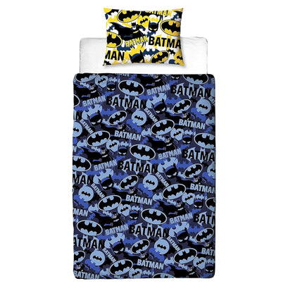 Multicoloured - Back - Batman Camo Reversible Duvet Set
