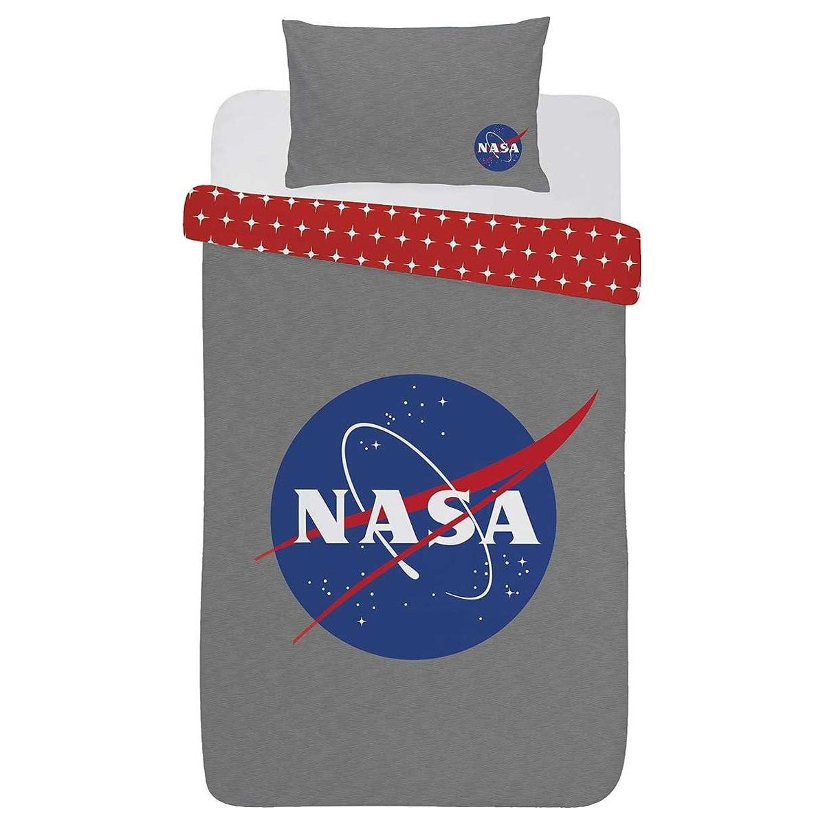Multicoloured - Front - NASA Logo Reversible Duvet Set