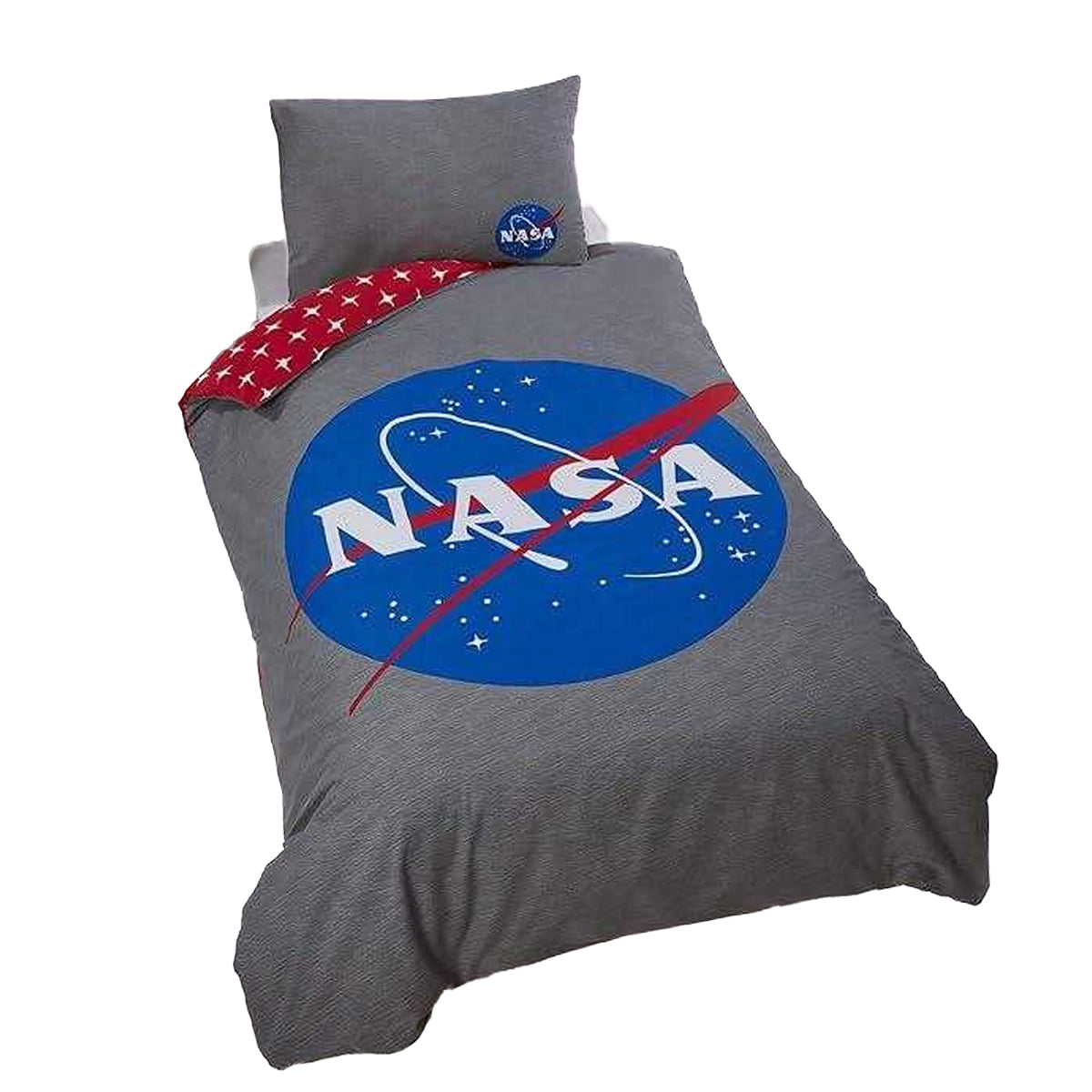 Multicoloured - Back - NASA Logo Reversible Duvet Set