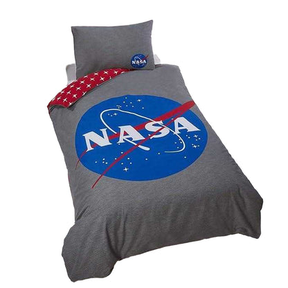 Multicoloured - Back - NASA Logo Reversible Duvet Set