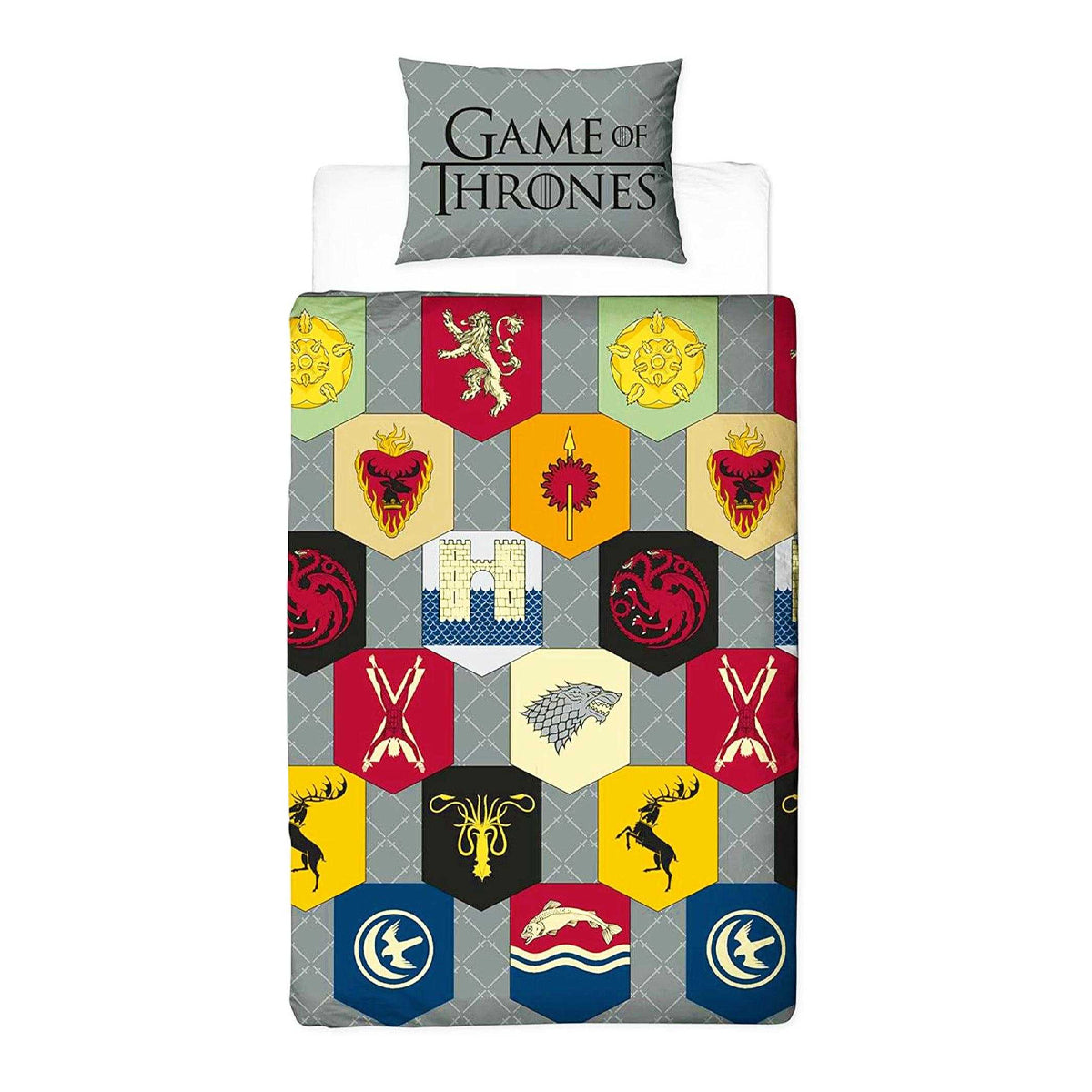 Multicoloured - Front - Game of Thrones House Of The Dragon Reversible Duvet Set