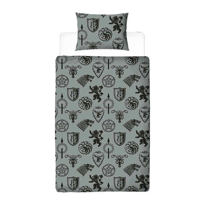 Multicoloured - Back - Game of Thrones House Of The Dragon Reversible Duvet Set