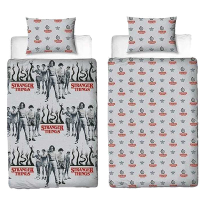 Multicoloured - Side - Stranger Things Darkside Reversible Duvet Set