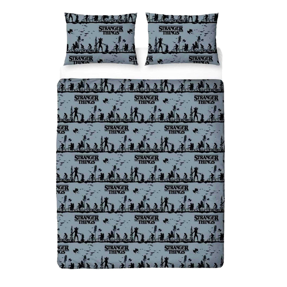 Multicoloured - Lifestyle - Stranger Things Hawkins Town Map Reversible Duvet Set