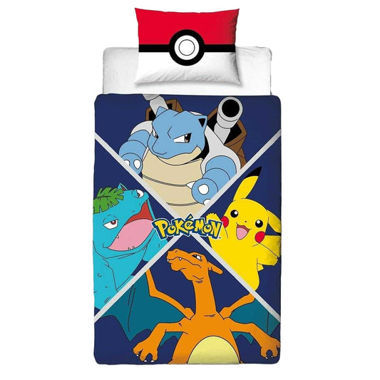 Multicoloured - Front - Pokemon Master Reversible Duvet Set