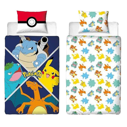 Multicoloured - Side - Pokemon Master Reversible Duvet Set