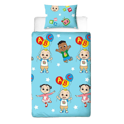 Multicoloured - Front - Cocomelon Friends Reversible Duvet Set