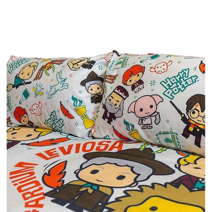 Multicoloured - Pack Shot - Harry Potter Chibi Reversible Duvet Set