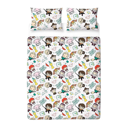 Multicoloured - Lifestyle - Harry Potter Chibi Reversible Duvet Set