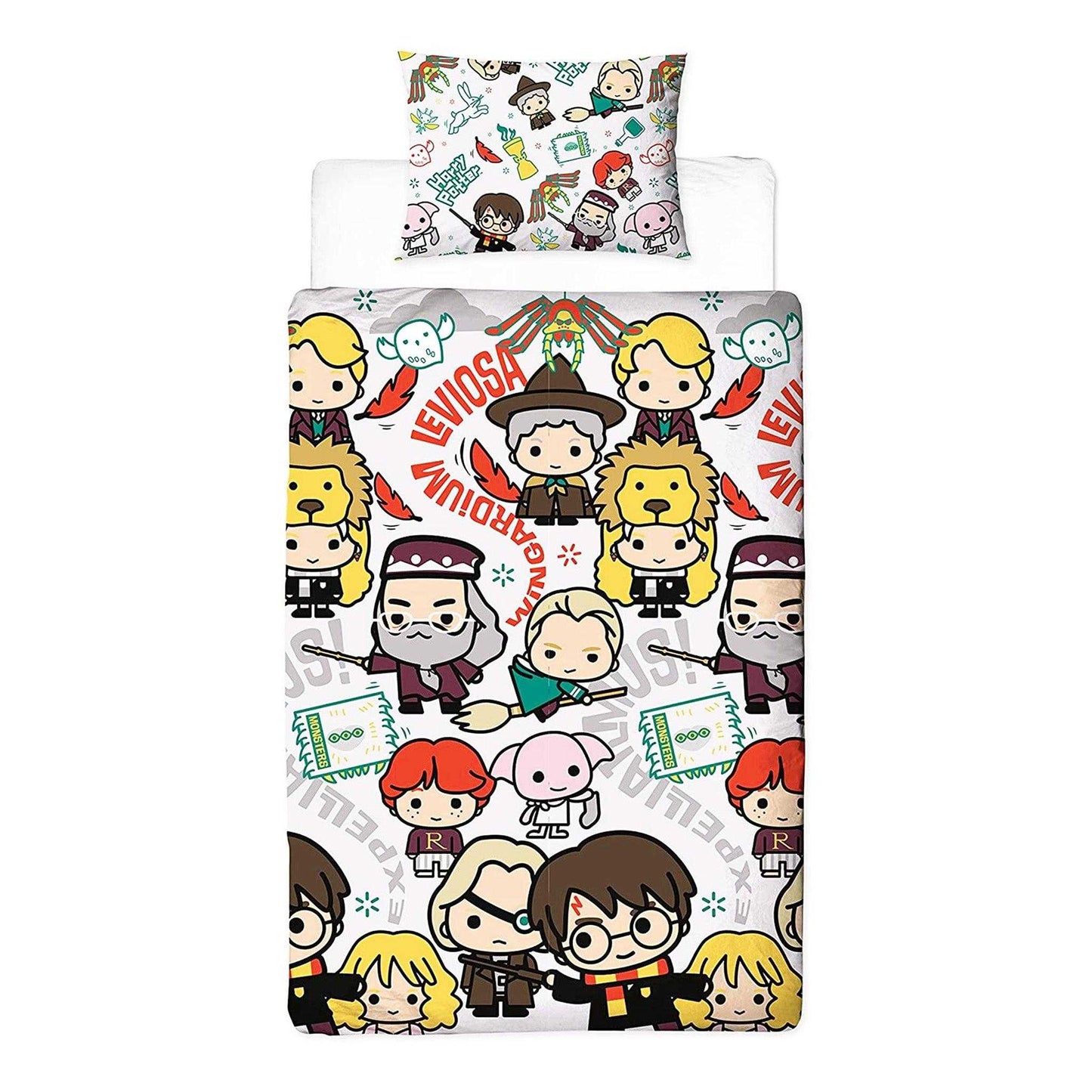 Multicoloured - Front - Harry Potter Chibi Reversible Duvet Set