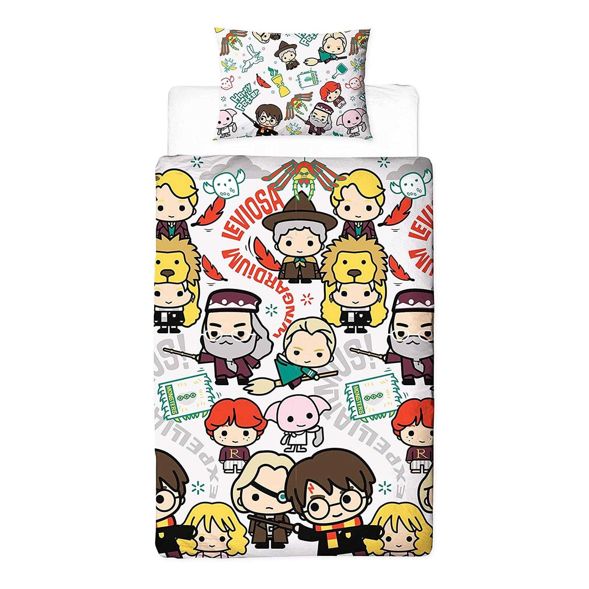 Multicoloured - Front - Harry Potter Chibi Reversible Duvet Set