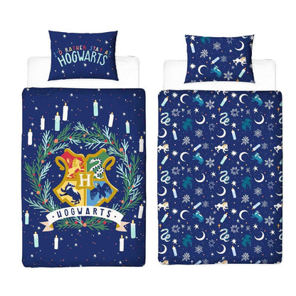 Multicoloured - Side - Harry Potter I´d Rather Stay At Hogwarts Reversible Duvet Set