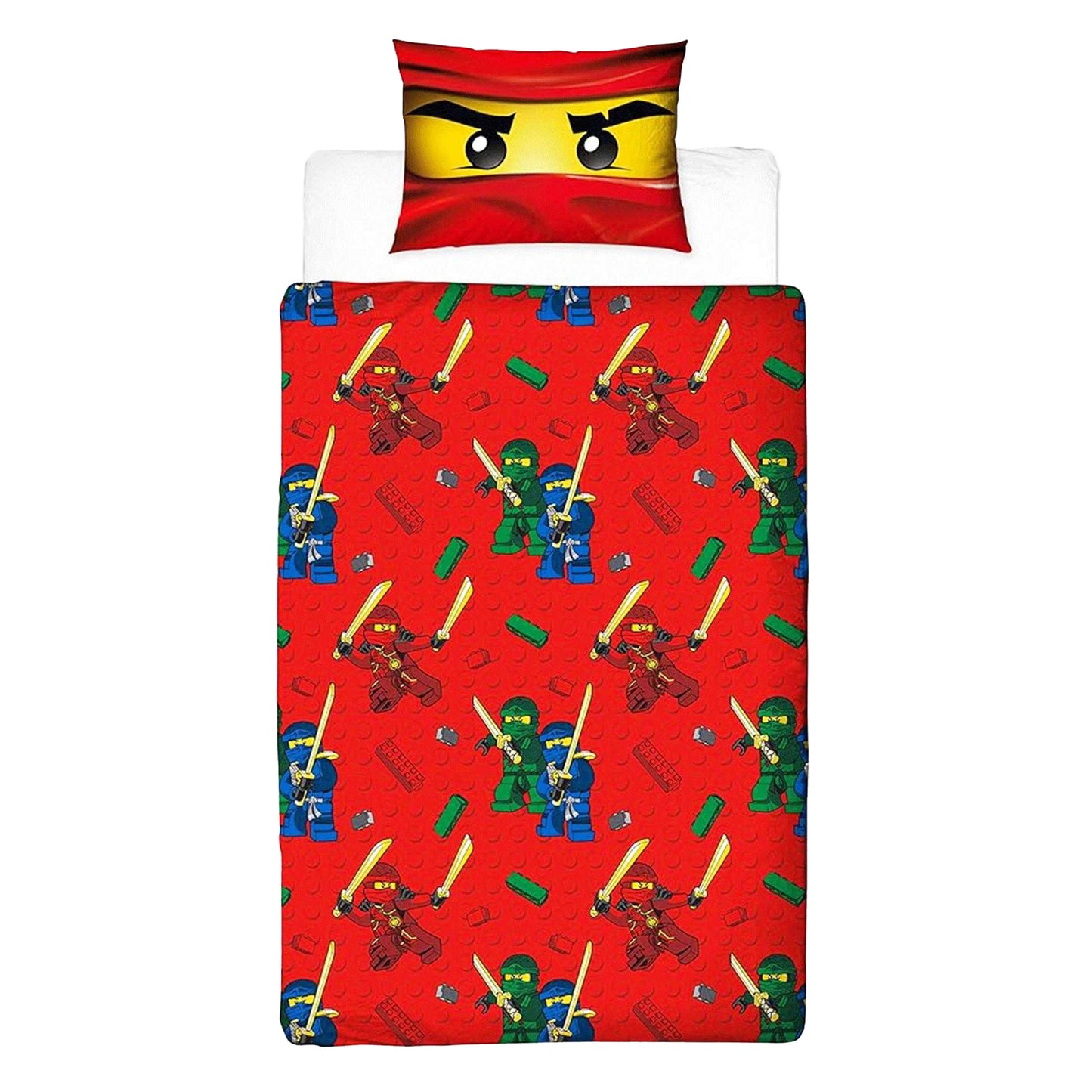 Multicoloured - Back - Lego Ninjago Reversible Duvet Set