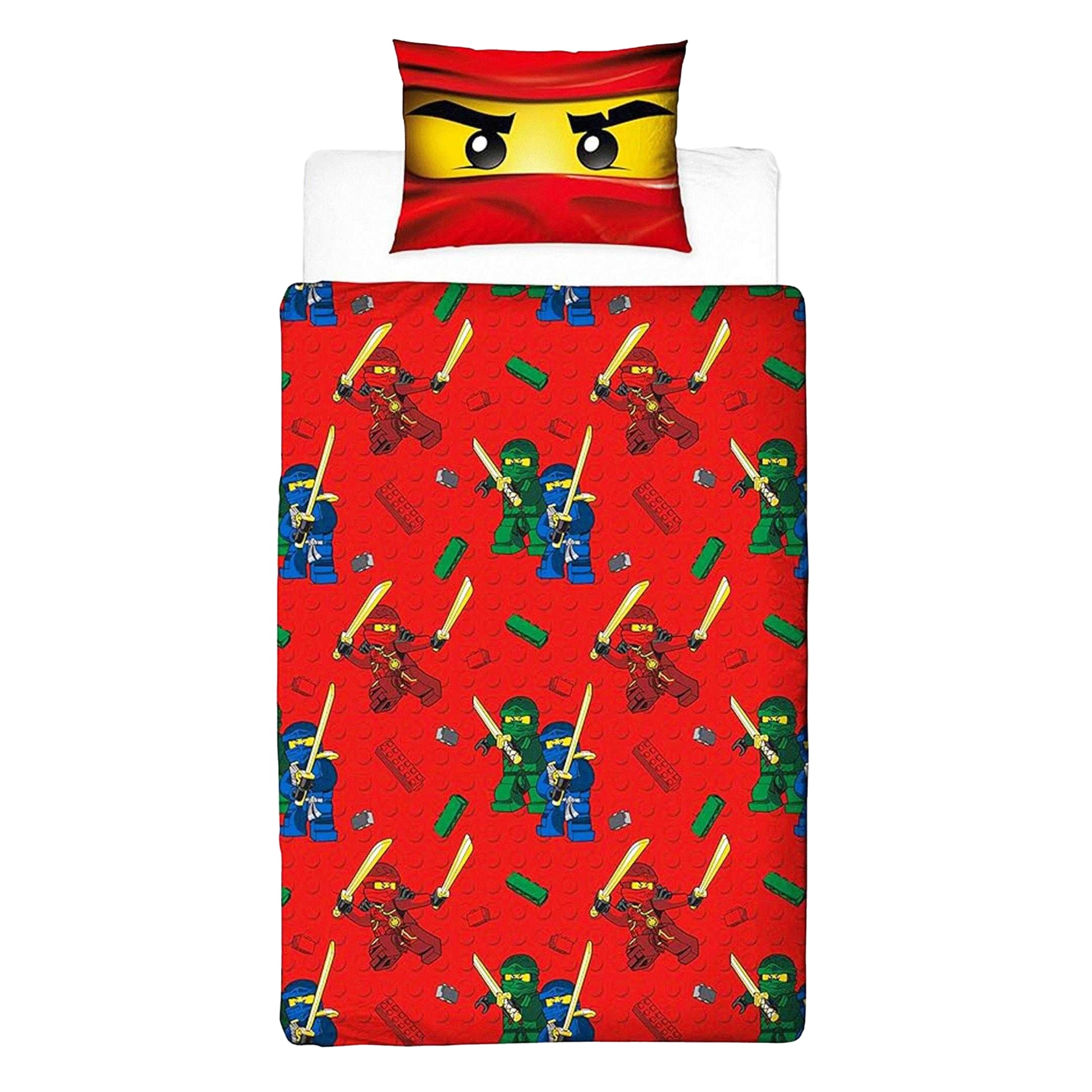 Multicoloured - Back - Lego Ninjago Reversible Duvet Set
