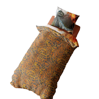 Multicoloured - Back - Jurassic World T-Rex Reversible Duvet Set