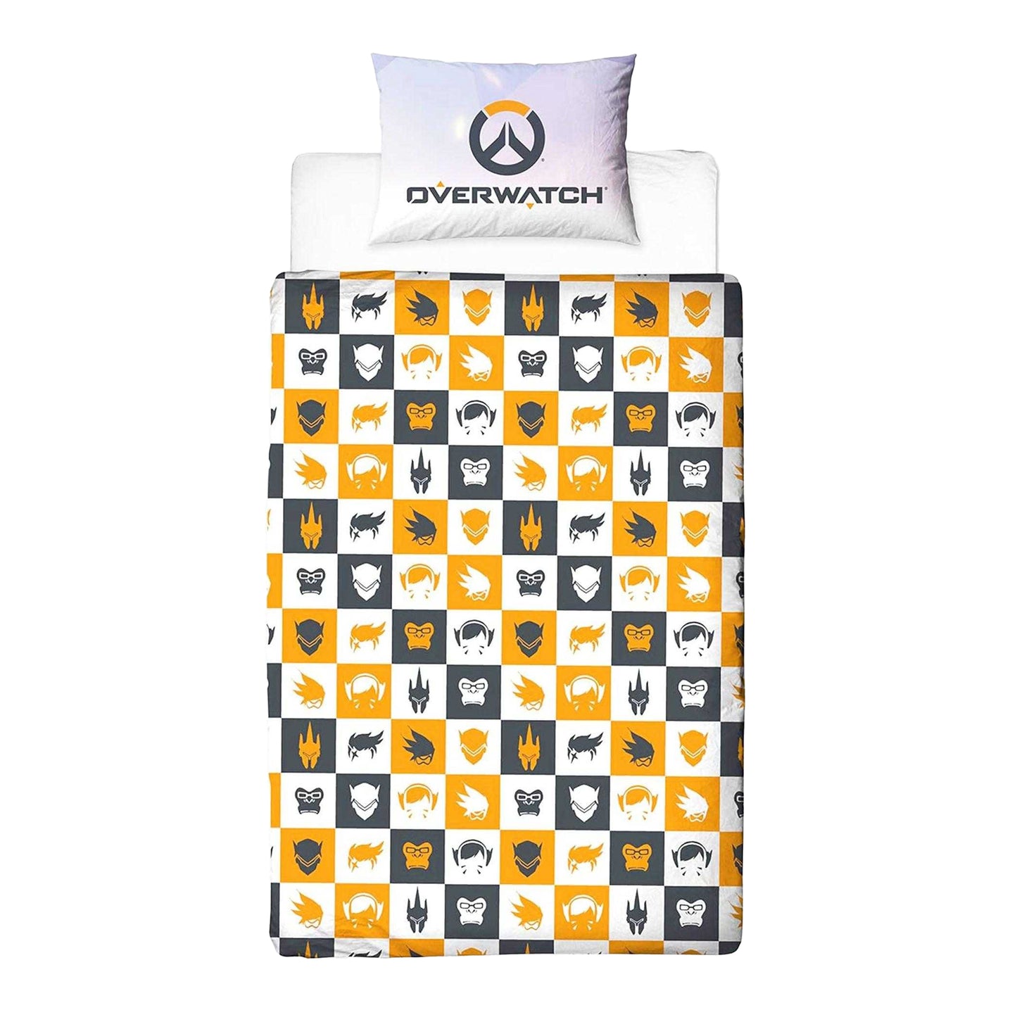 Multicoloured - Back - Overwatch Eat Sleep Character Reversible Duvet Set