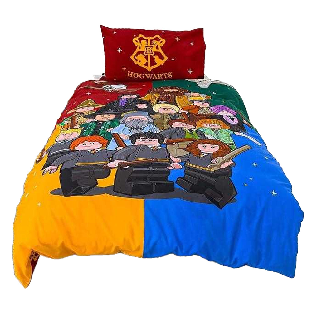 Multicoloured - Side - Harry Potter Lego Reversible Duvet Set