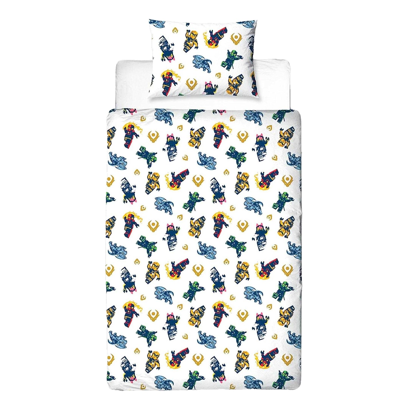 Multicoloured - Back - Lego Ninjago Squad Reversible Duvet Set