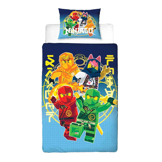 Multicoloured - Front - Lego Ninjago Squad Reversible Duvet Set