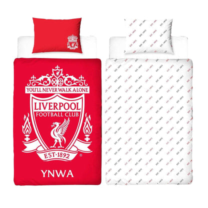 Red-White - Side - Liverpool FC You´ll Never Walk Alone Reversible Duvet Set