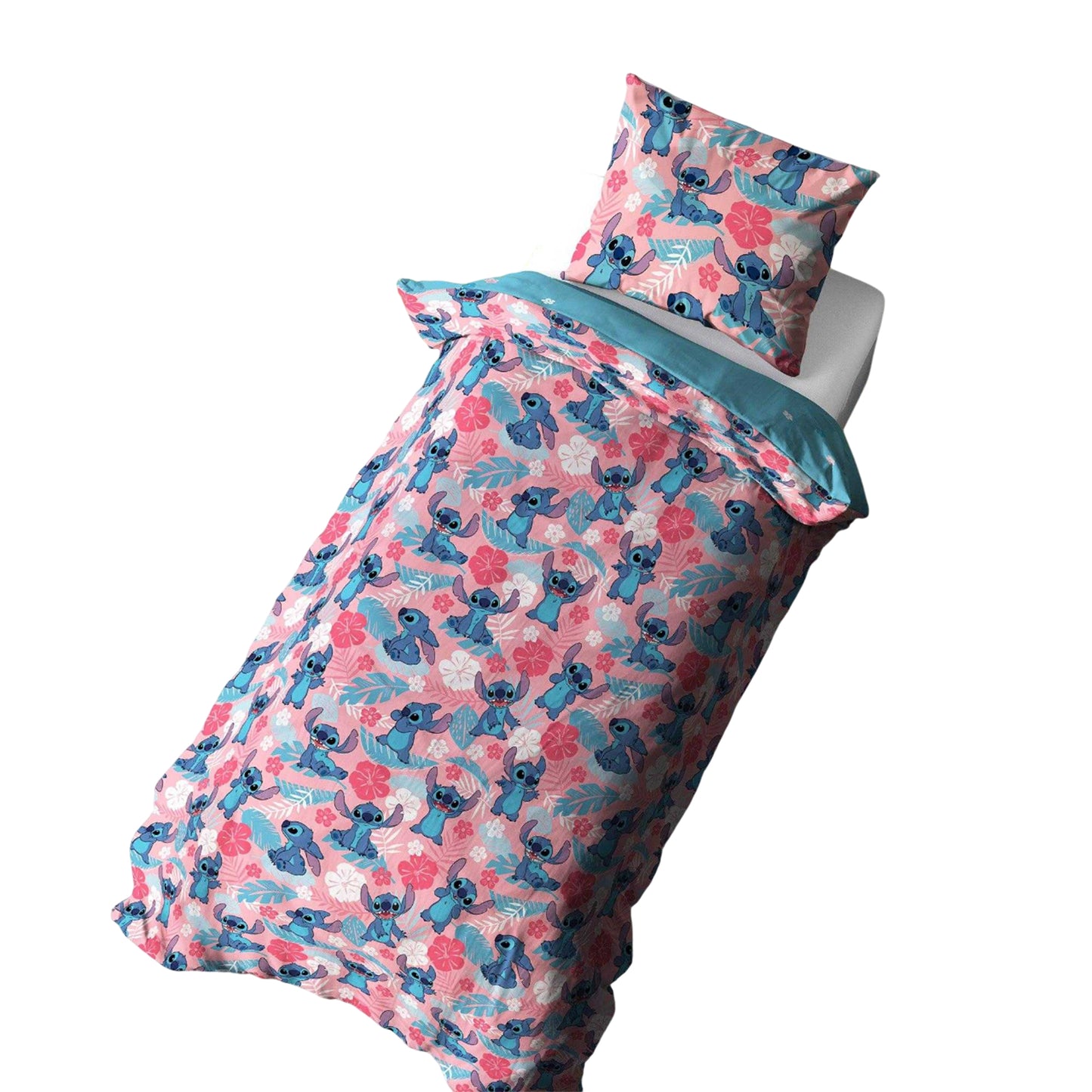 Blue - Back - Lilo & Stitch Reversible Duvet Set