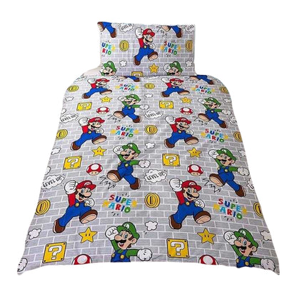 Multicoloured - Pack Shot - Super Mario Reversible Duvet Set