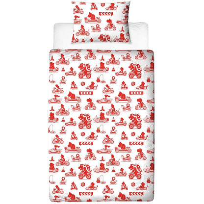 Multicoloured - Side - Mario Kart Reversible Duvet Set