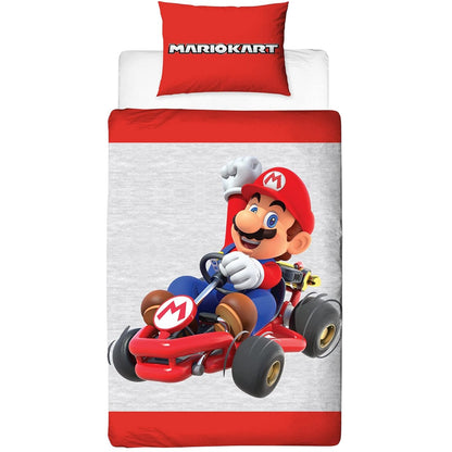 Multicoloured - Back - Mario Kart Reversible Duvet Set