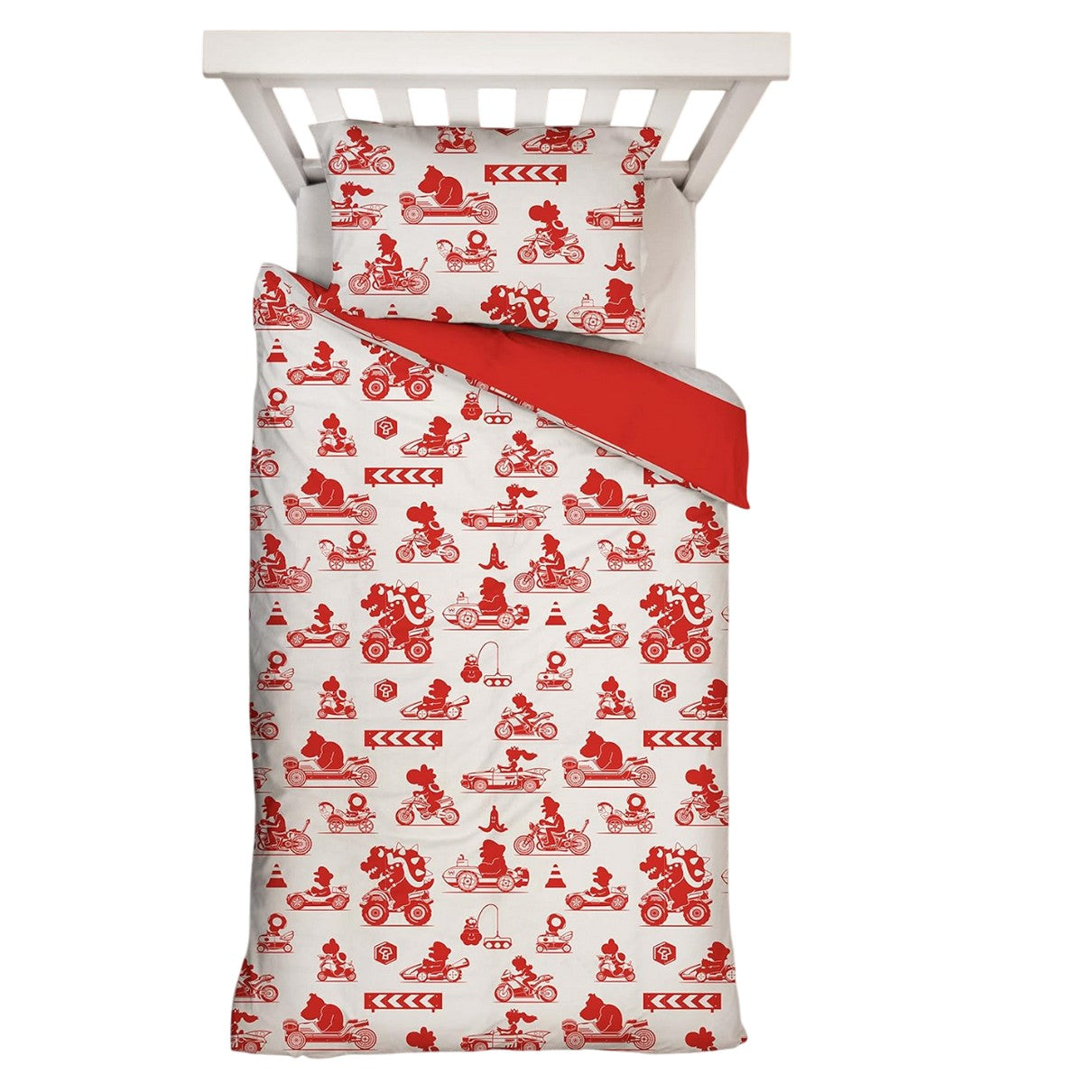 Multicoloured - Close up - Mario Kart Reversible Duvet Set