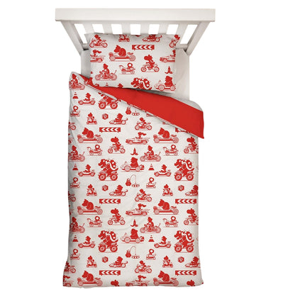 Multicoloured - Close up - Mario Kart Reversible Duvet Set