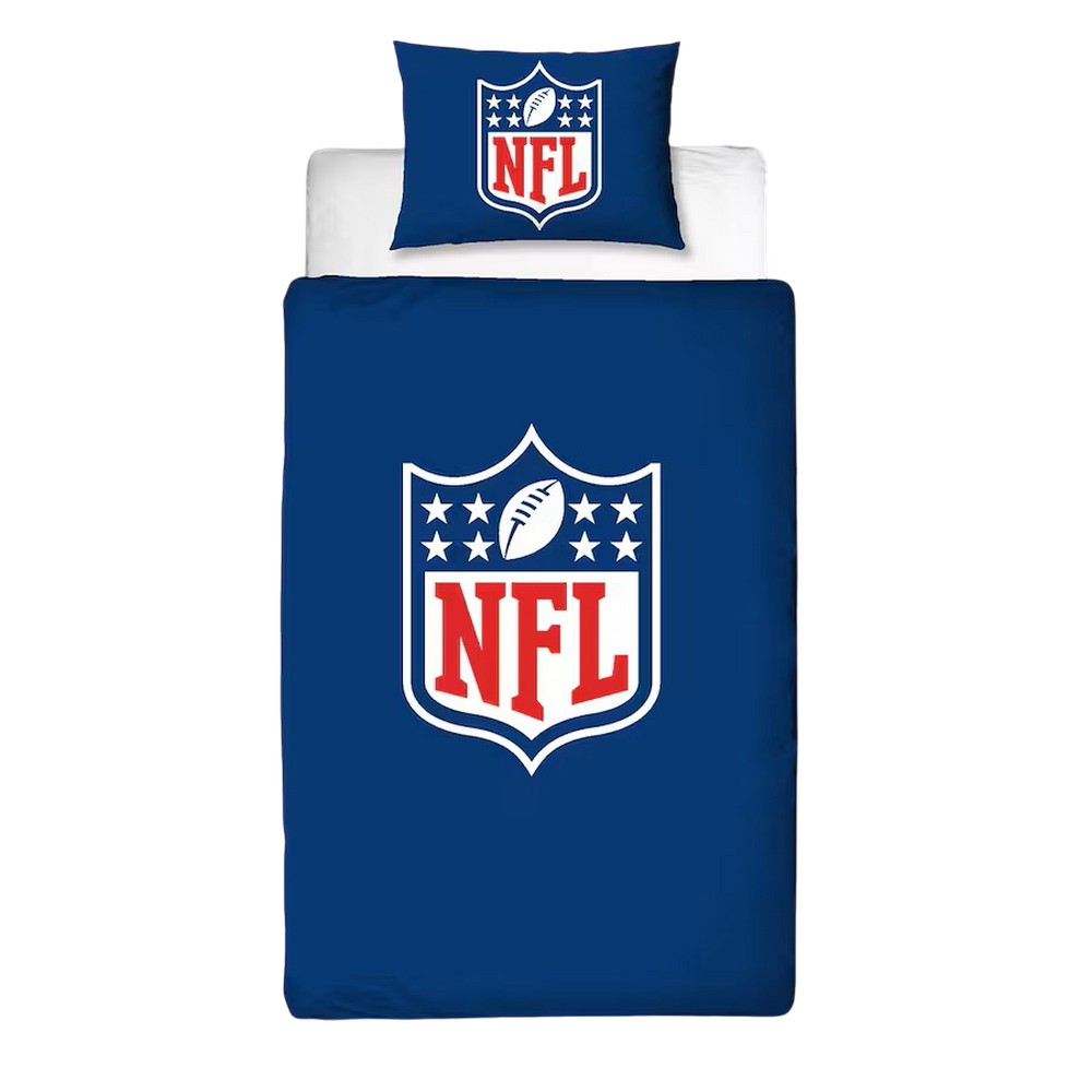 Multicoloured - Back - NFL Logo Reversible Duvet Set
