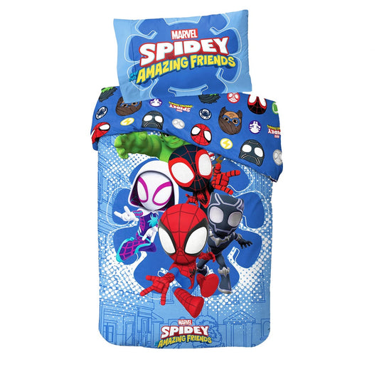 Multicoloured - Front - Disney Spidey and His Amazing Friends Reversible Duvet Set