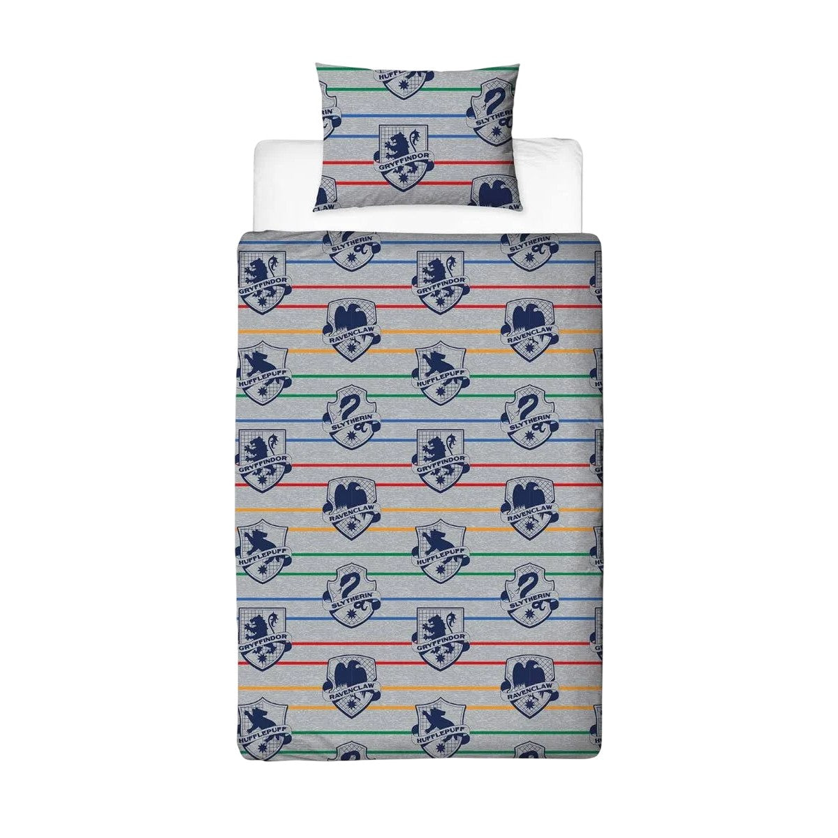 Multicoloured - Pack Shot - Harry Potter Hogwarts Reversible Duvet Set