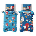 Multicoloured - Front - Sonic The Hedgehog Team Reversible Duvet Set