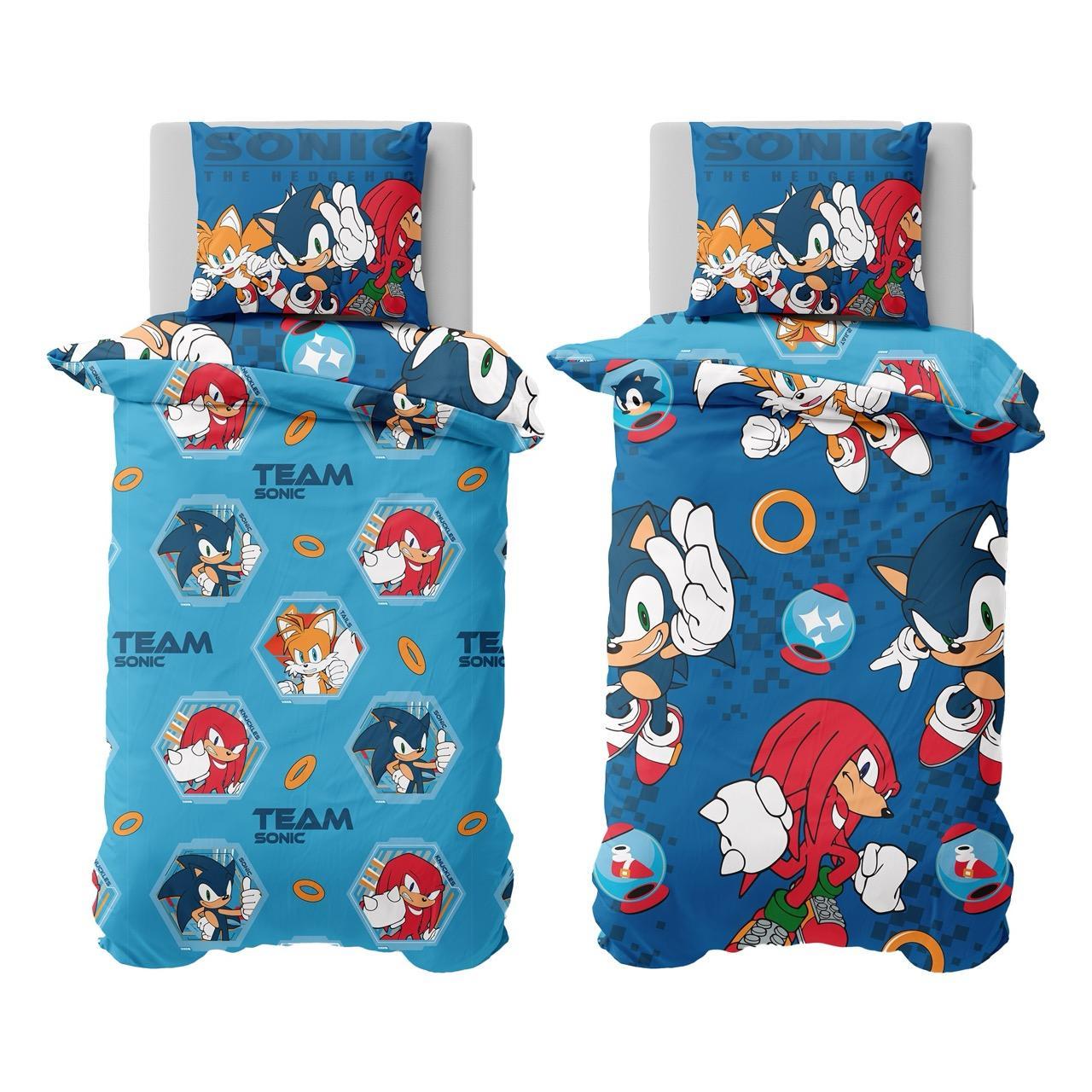 Multicoloured - Front - Sonic The Hedgehog Team Reversible Duvet Set