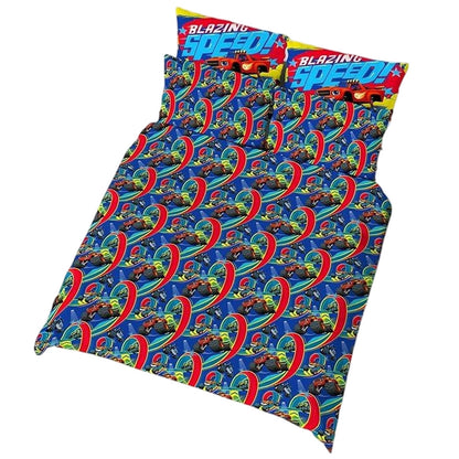 Multicoloured - Side - Blaze & The Monster Machines Blazing Speed Reversible Duvet Set
