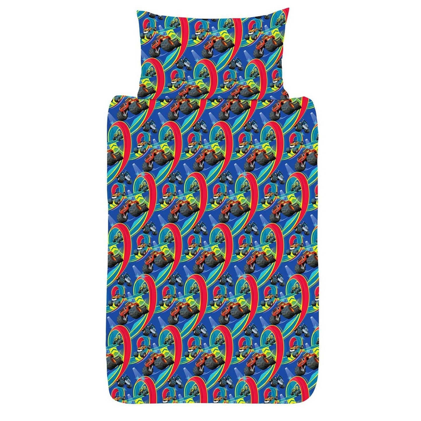 Multicoloured - Front - Blaze & The Monster Machines Blazing Speed Reversible Duvet Set
