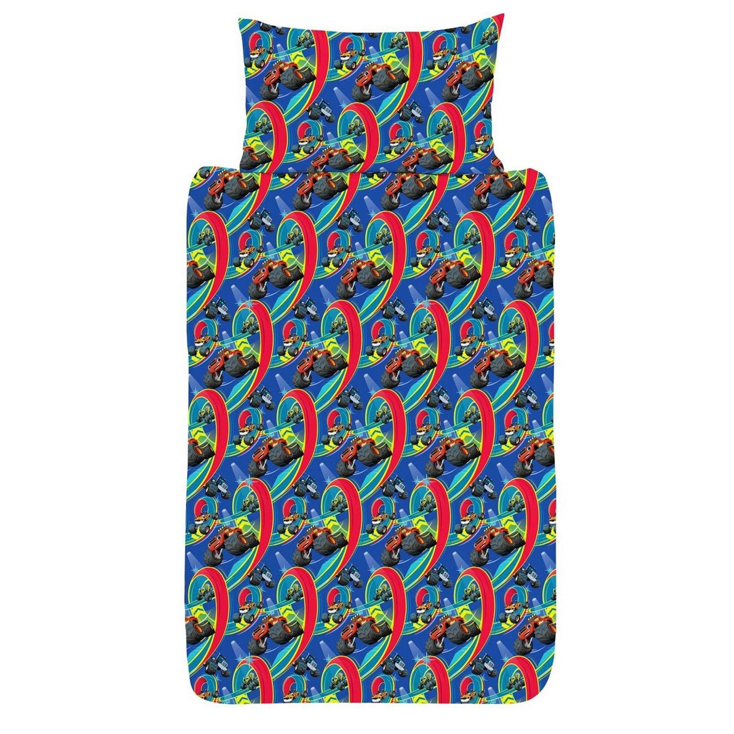 Multicoloured - Front - Blaze & The Monster Machines Blazing Speed Reversible Duvet Set