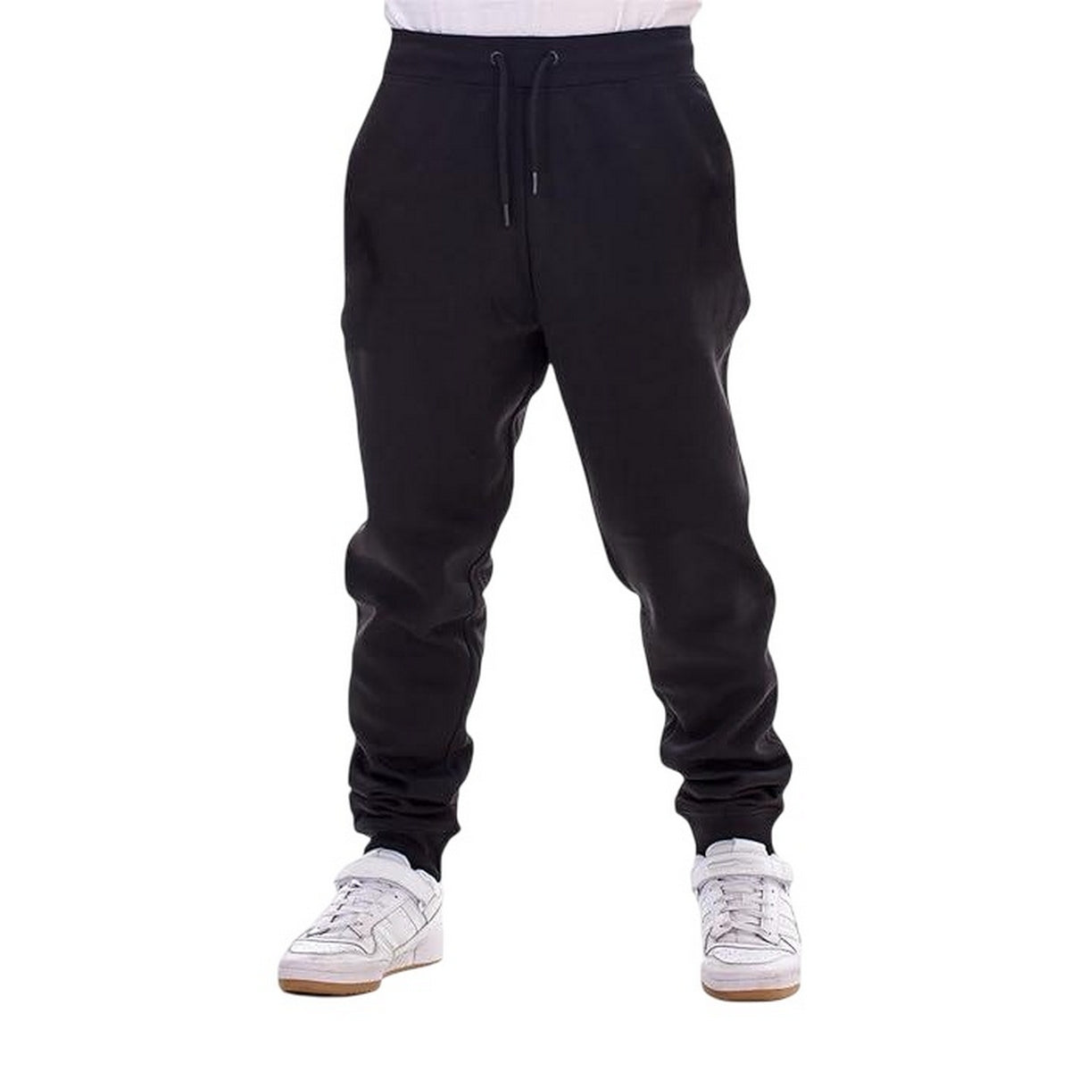 Black - Back - Keanu Childrens-Kids Cotton Blend Regular Jogging Bottoms (Pack of 2)